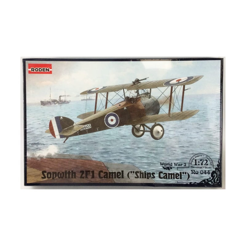 Roden Sopwith 2F1 Camel British Ship-Borne Biplane Fighter Airplane Model Kit - Image 1